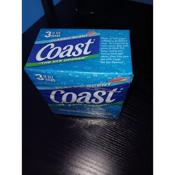 Coast Refreshing Deodorant Soap Bar Classic Pacific Force Scent Fresh Clean 3ct - Picture 1 of 1